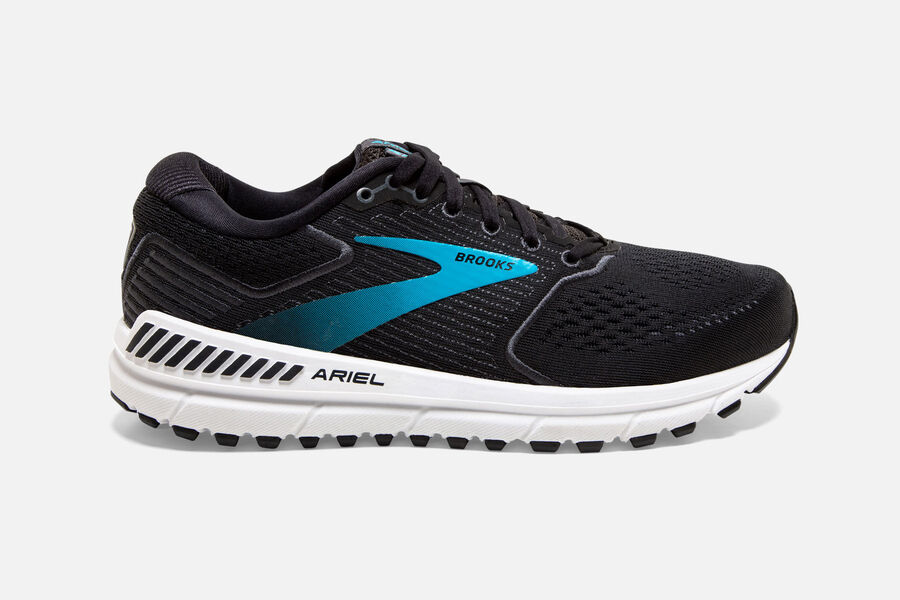 Brooks Ariel '20 Road Running Shoes Womens - Black/Blue - PNJUH-3719